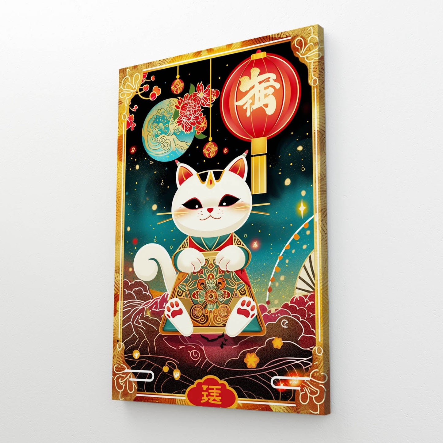 Lucky Charm Cat Wall Art