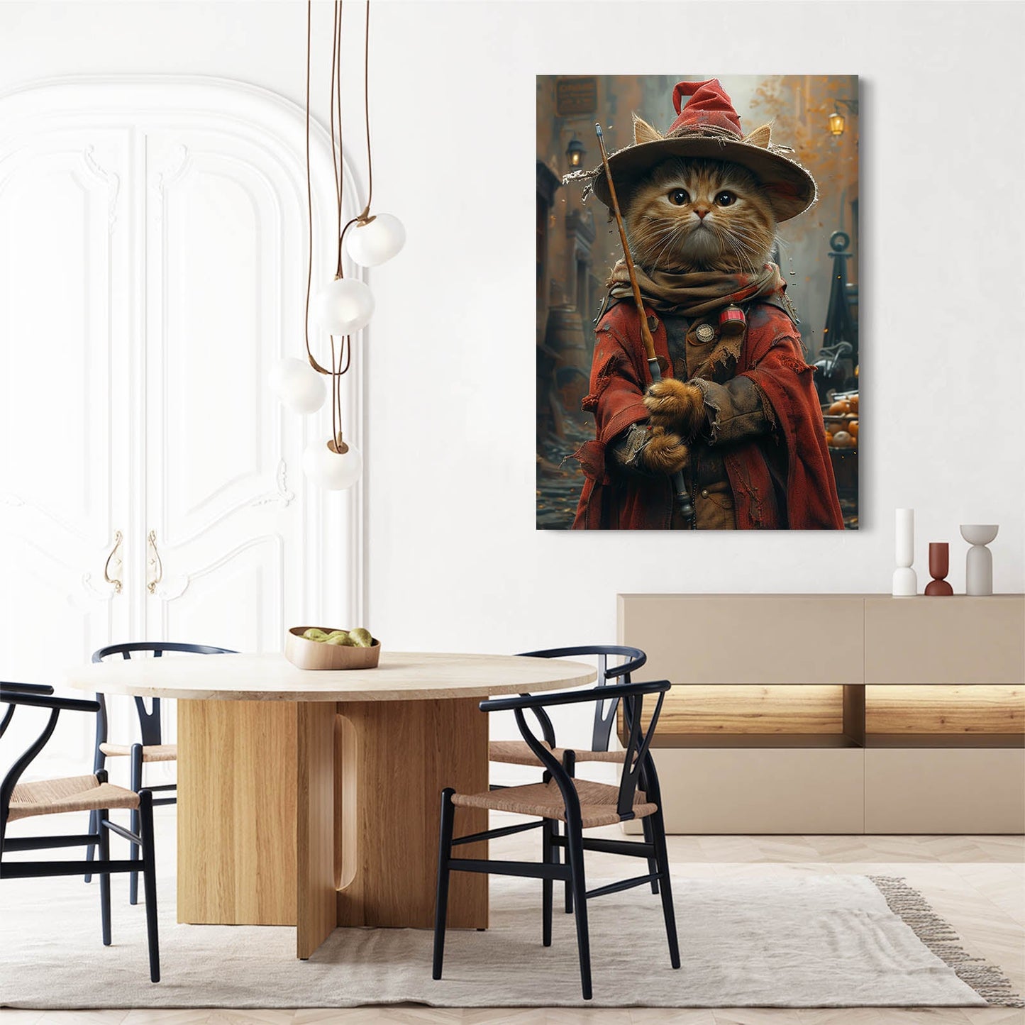 Magic Wizard Cat Wall Art