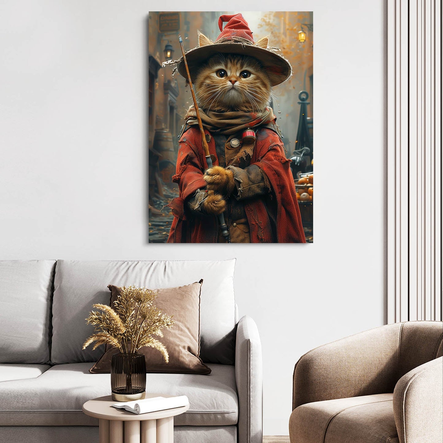 Magic Wizard Cat Wall Art