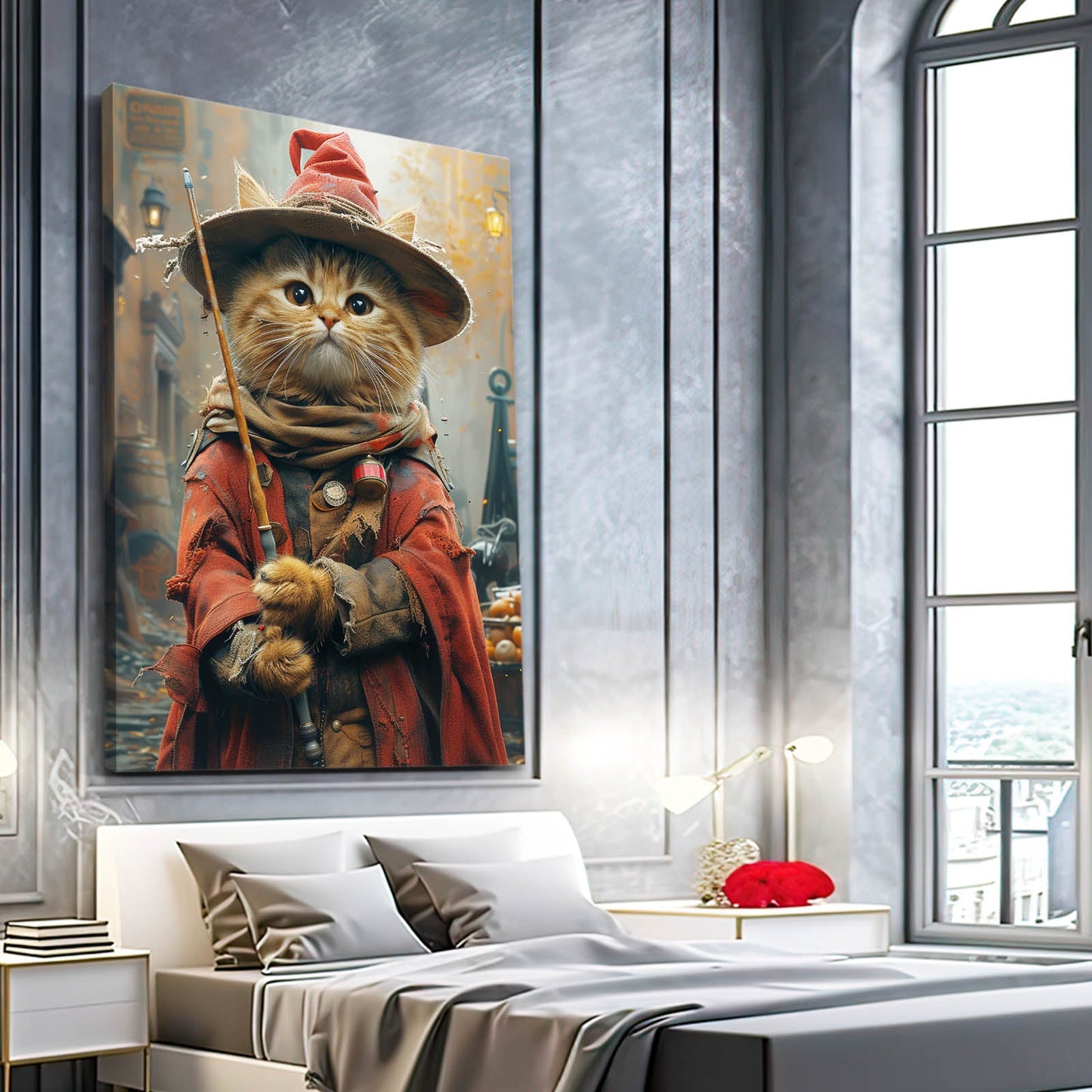 Magic Wizard Cat Wall Art