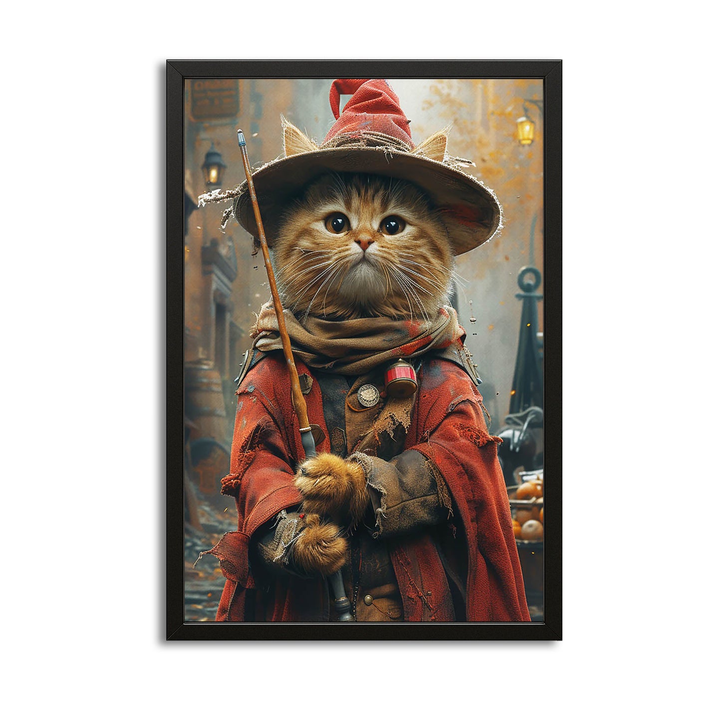 Magic Wizard Cat Wall Art