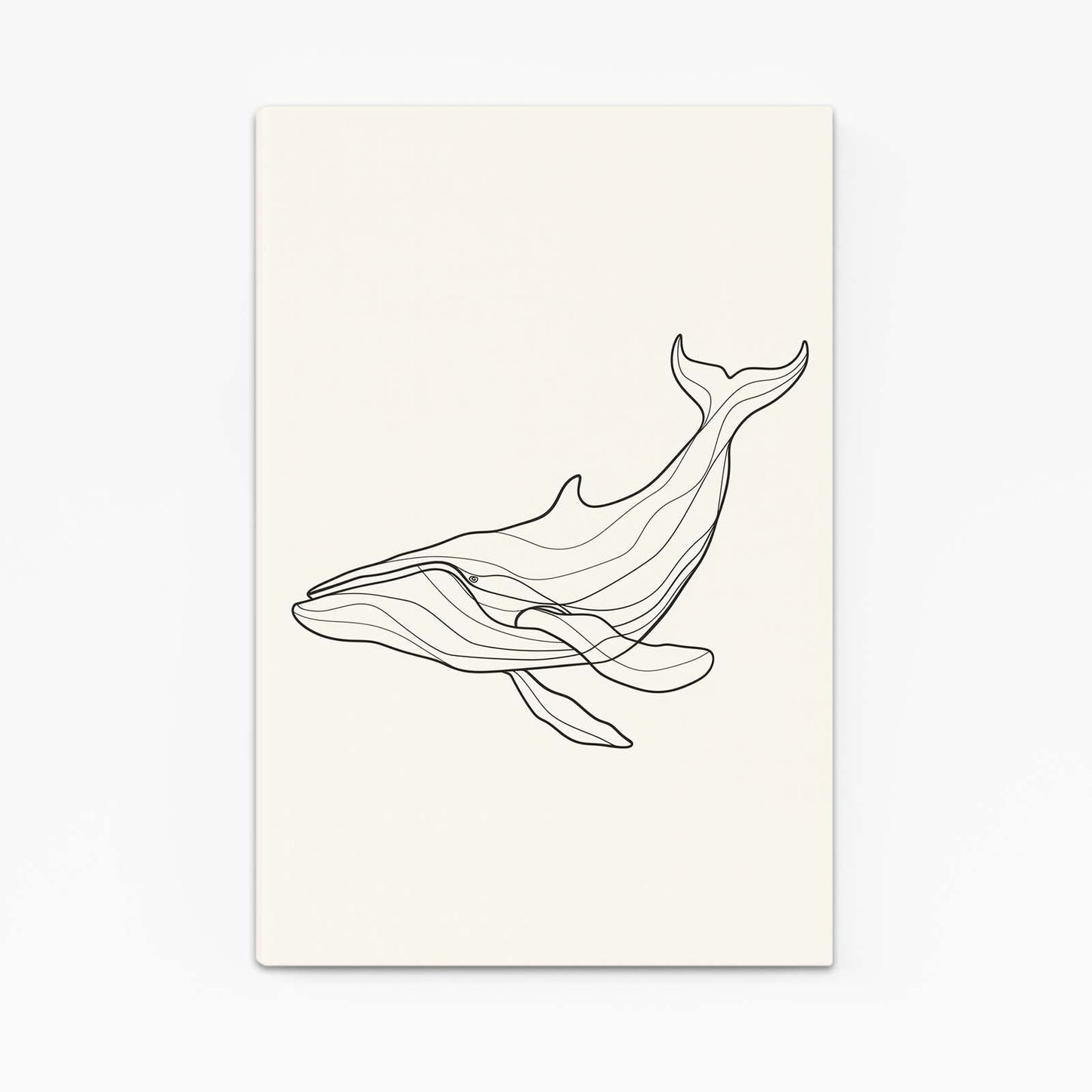 Minimalist Line Art Whale