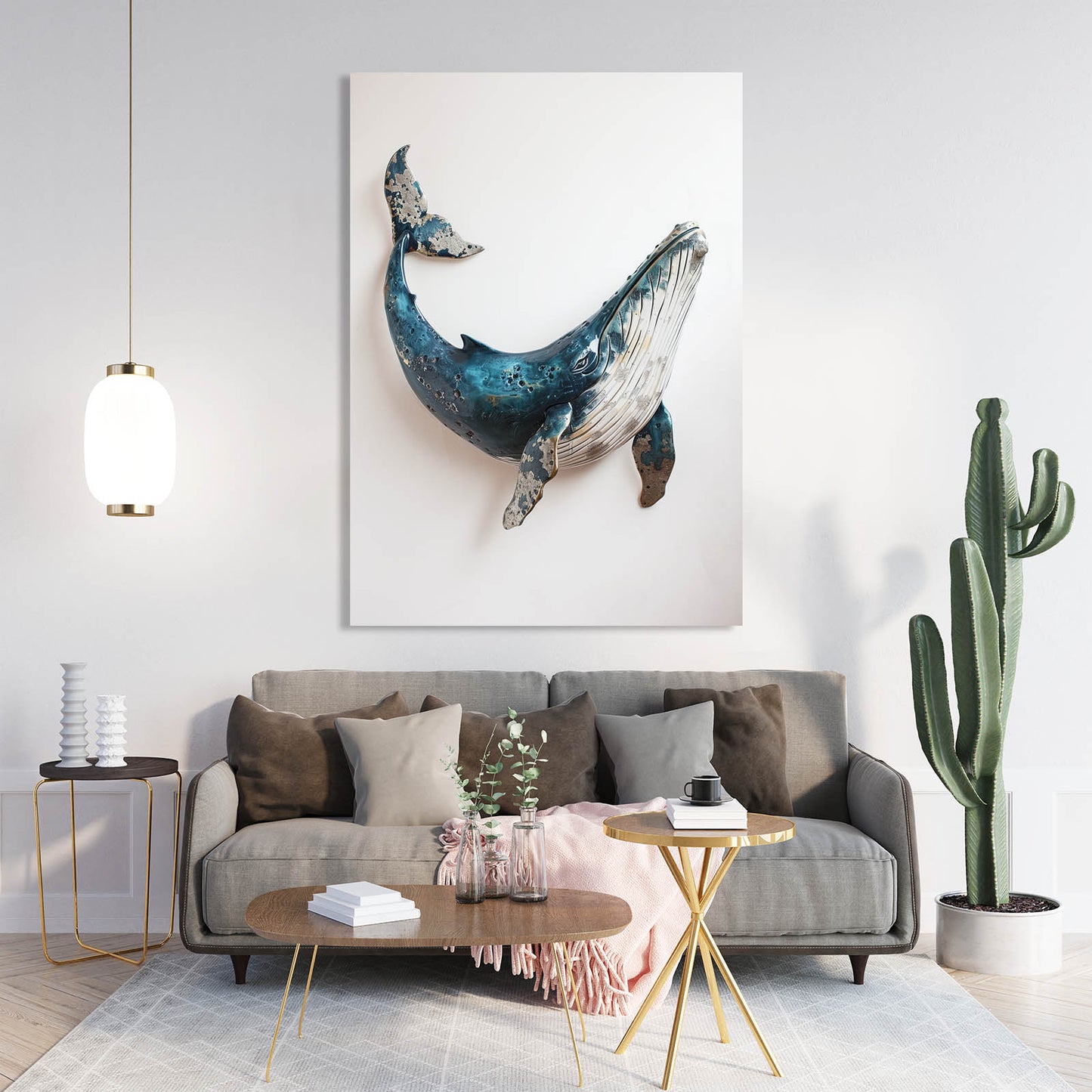 Minimalist Whale Art