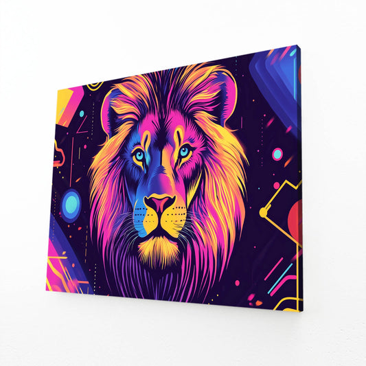 Modern Glow Lion Wall Decor