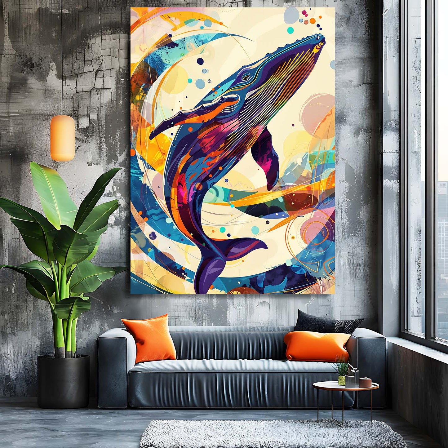Modern Pop Art Whale