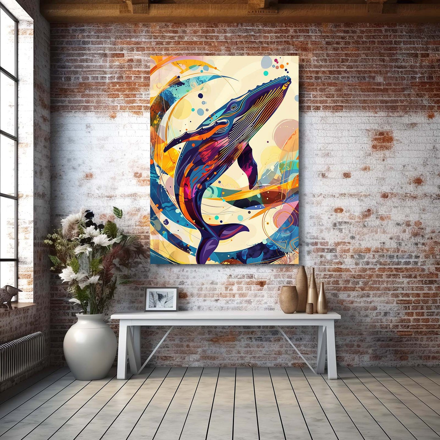 Modern Pop Art Whale
