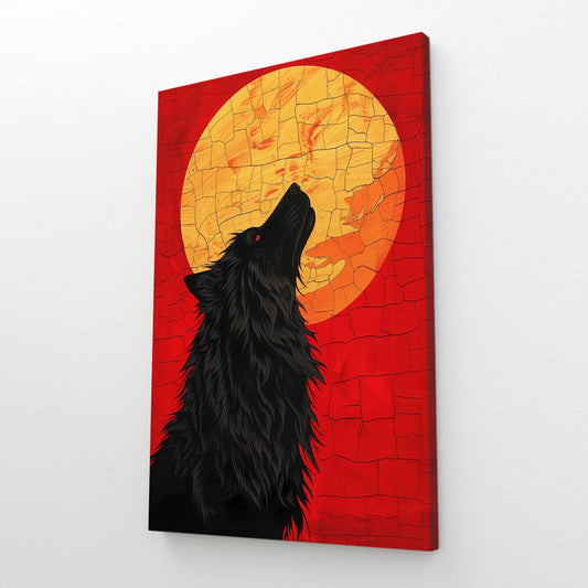 Moon Wolf Art