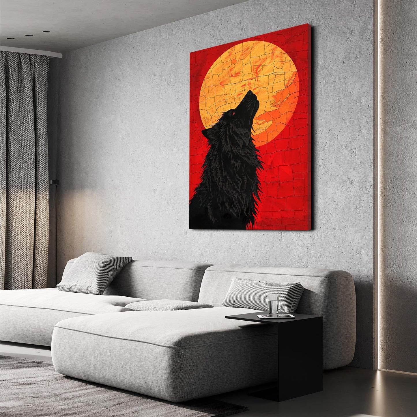 Moon Wolf Art