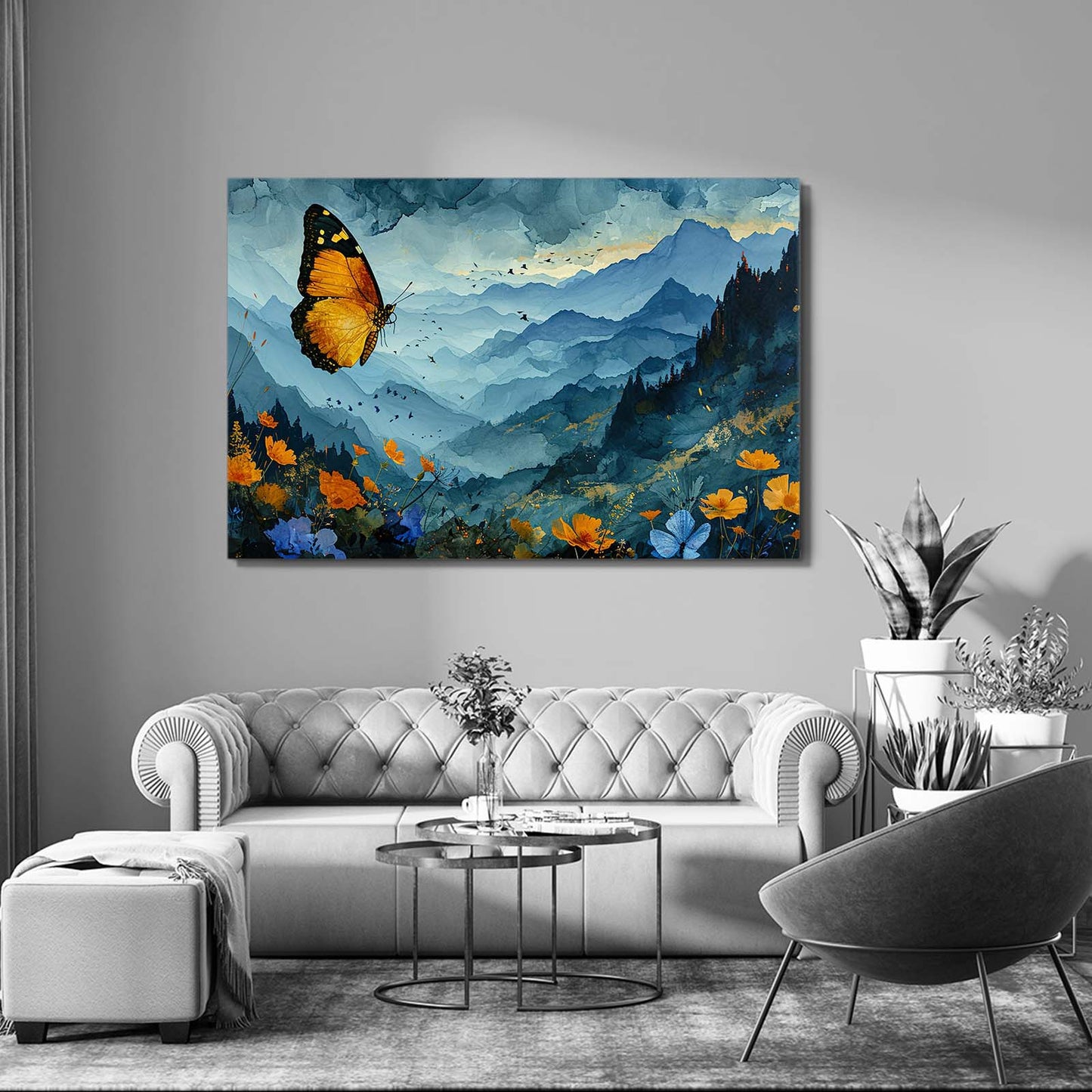Mountain Butterfly Wall Art