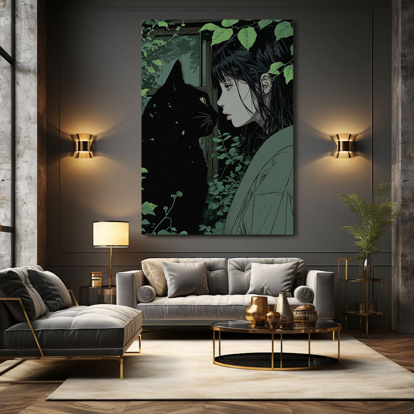 Mystic Bond Cat Wall Art