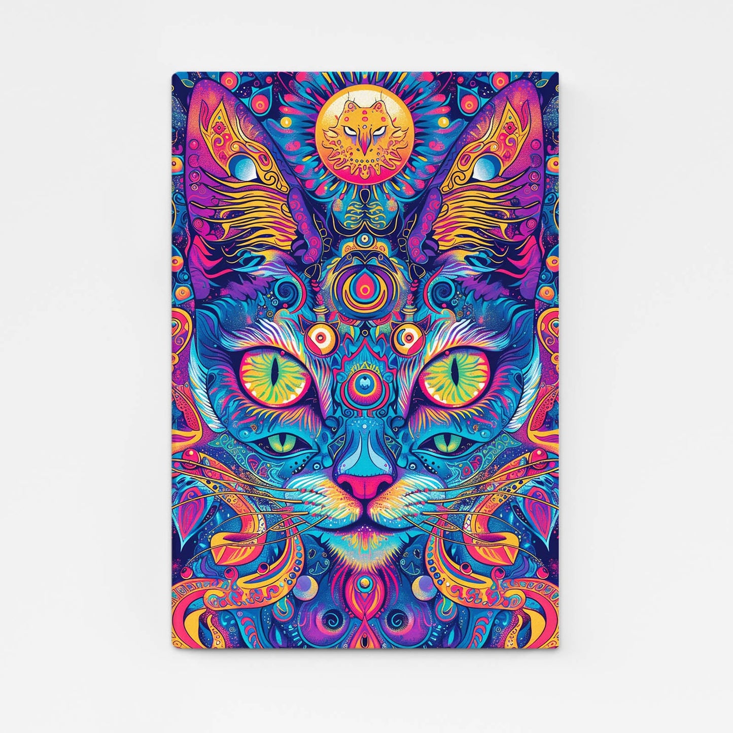 Mystic Cat Mandala Art