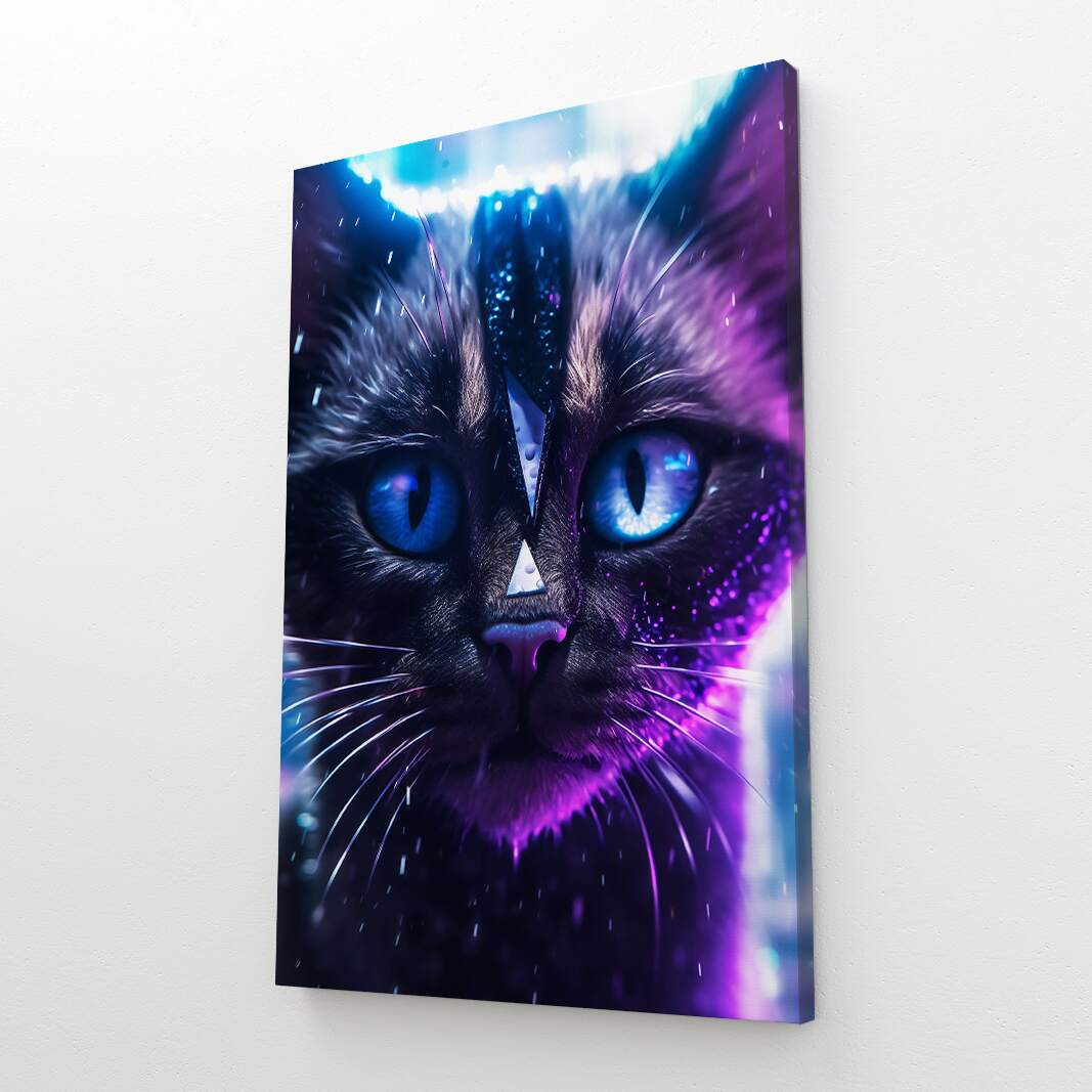 Mystic Triangle Cat Wall Art