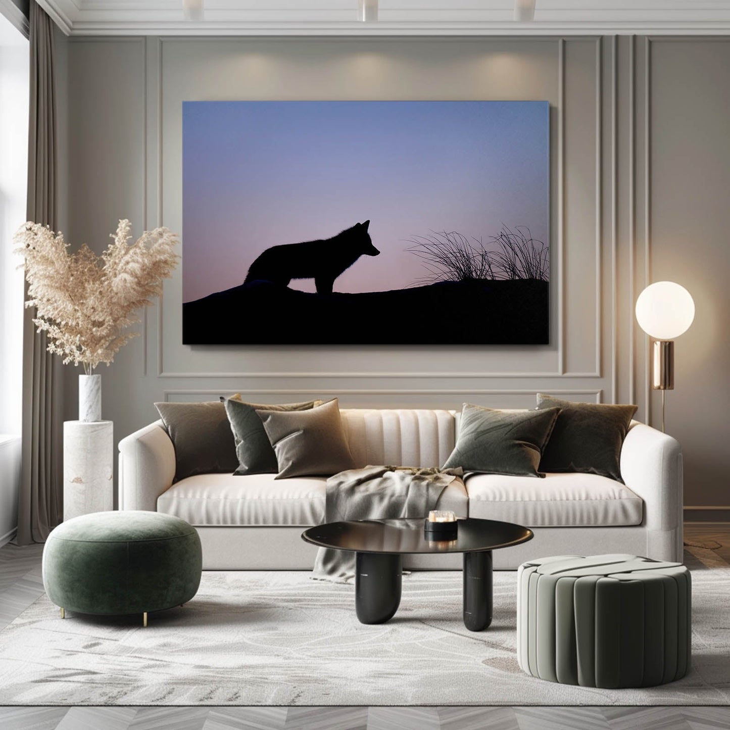 Night Wolf Art
