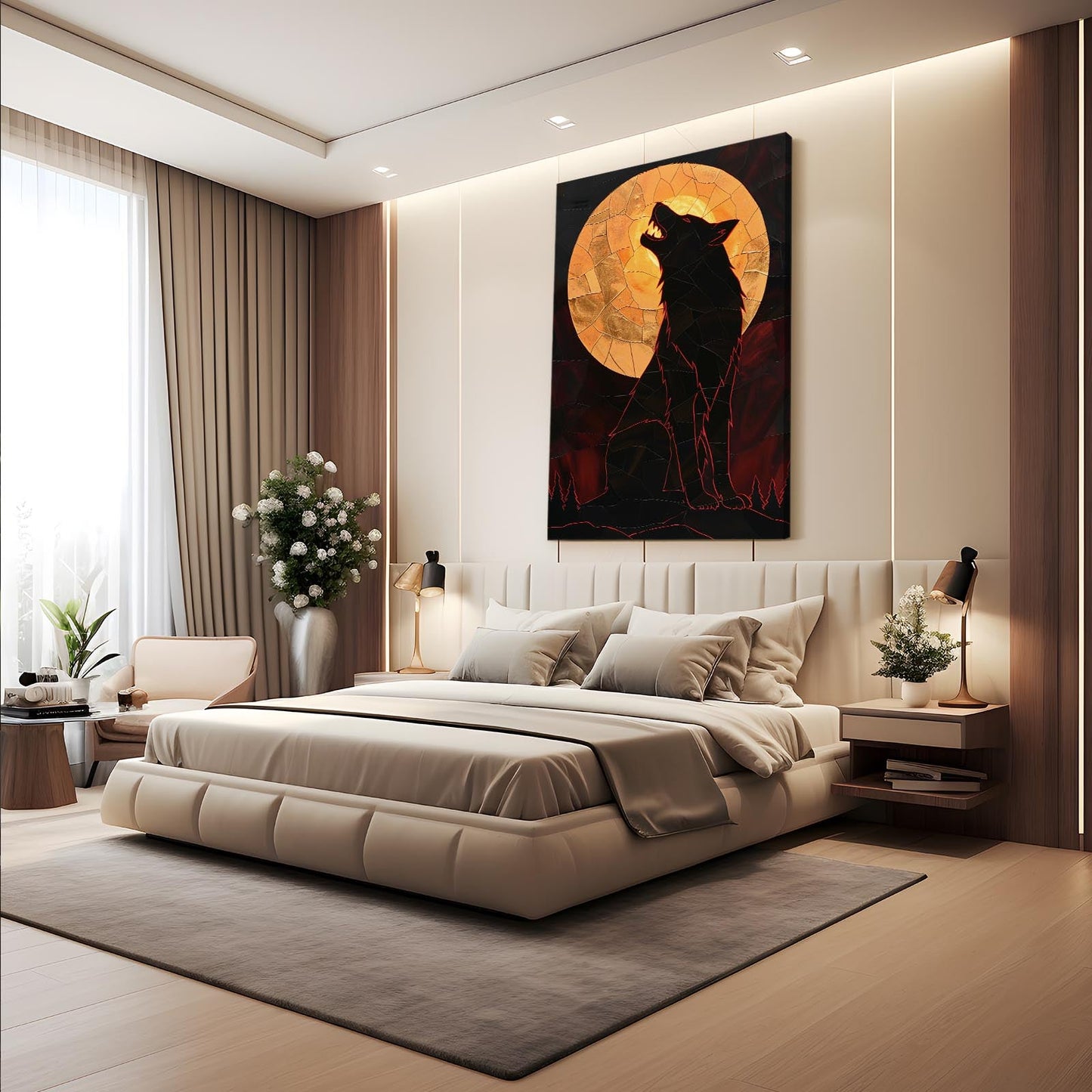 Night Wolf Wall Art