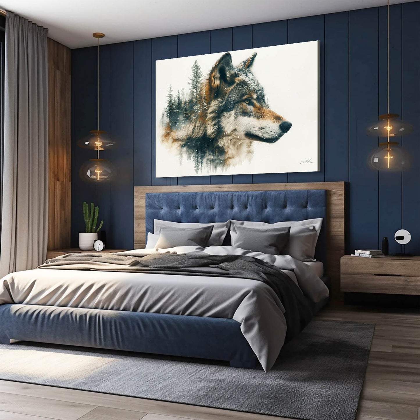 Nordic Wolf Wall Art