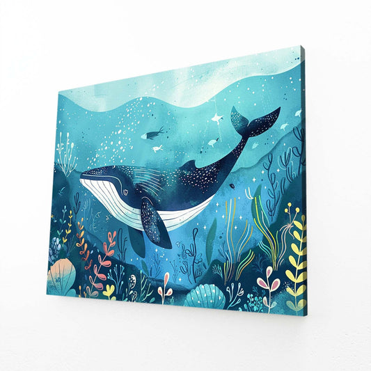 Nursery Wall Art Whale