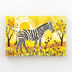 Orange Zebra Art