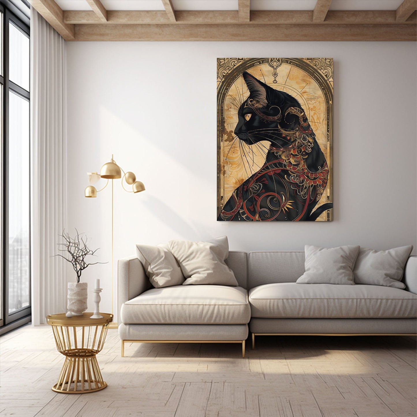 Ornate Majesty Cat Wall Art