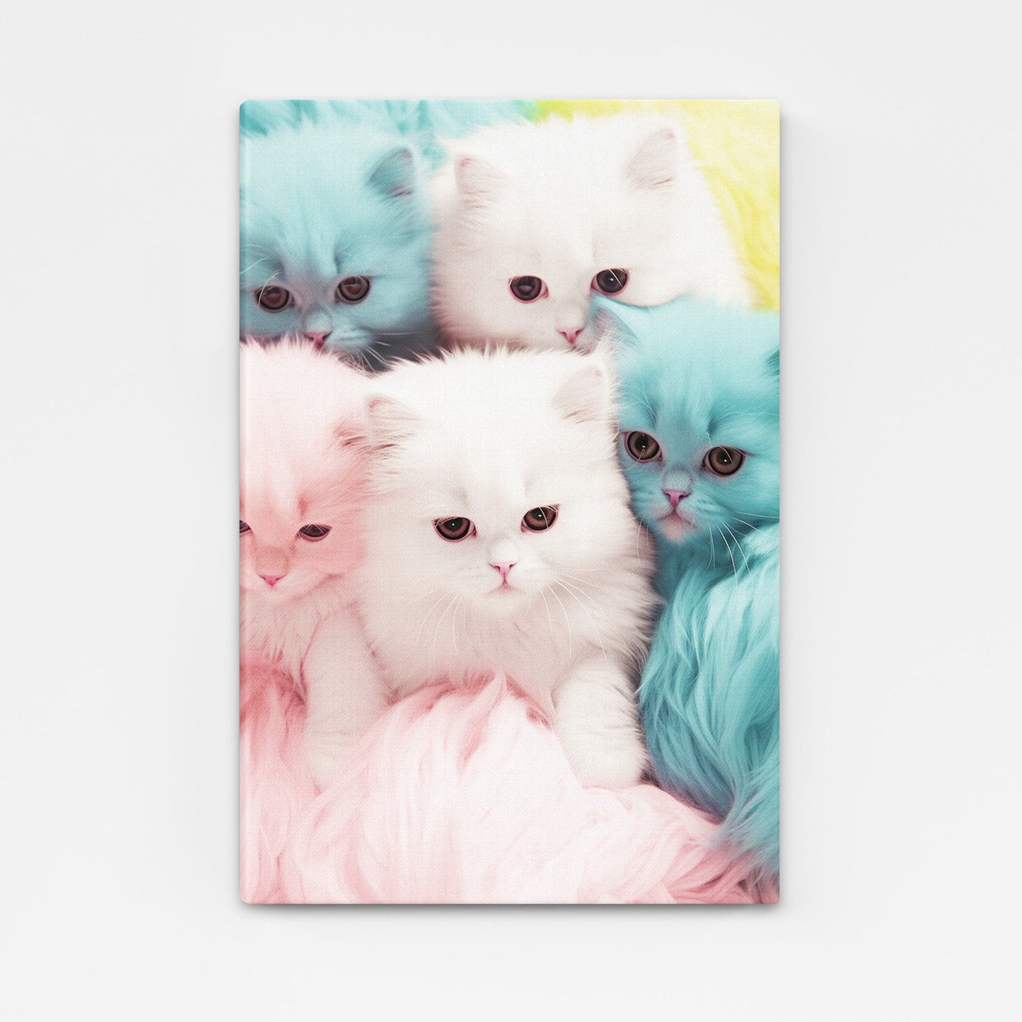 Pastel Kittens Cat Wall Art