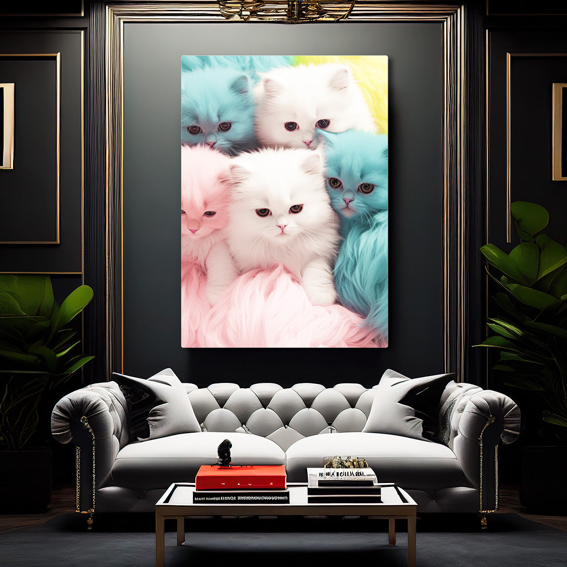 Pastel Kittens Cat Wall Art