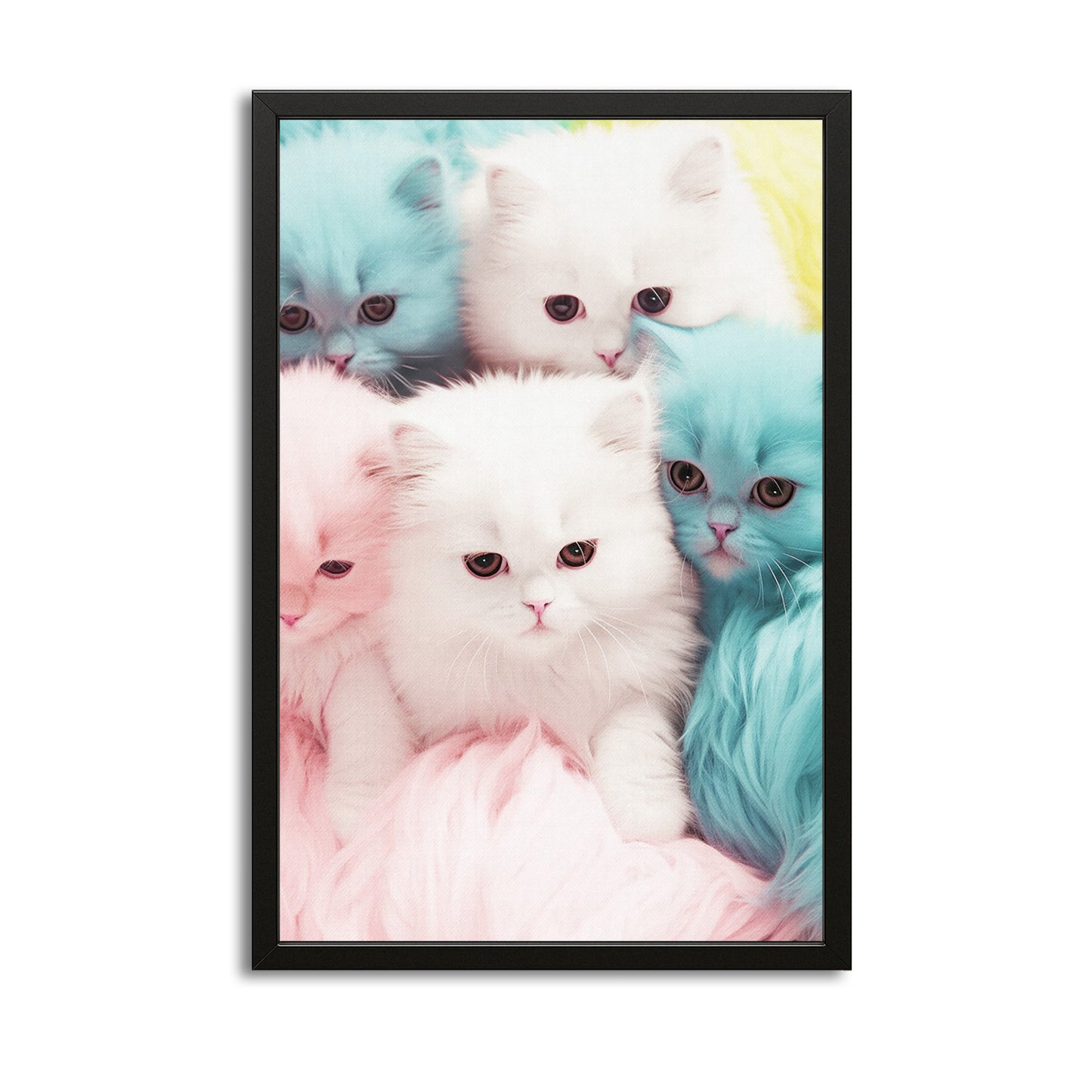 Pastel Kittens Cat Wall Art