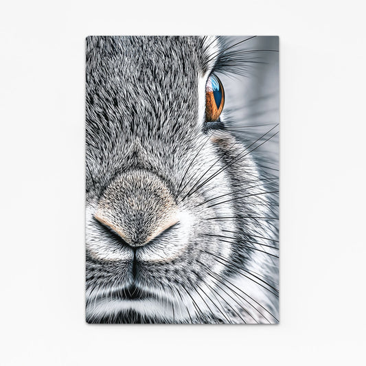 Photography Bunny Wall Art — contemporary canvas print, angled canvas view on white background