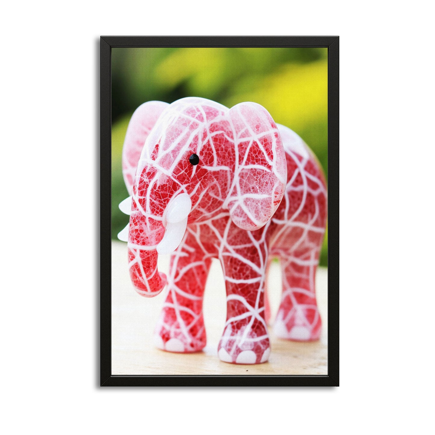 Pink Porcelain Elephant Art