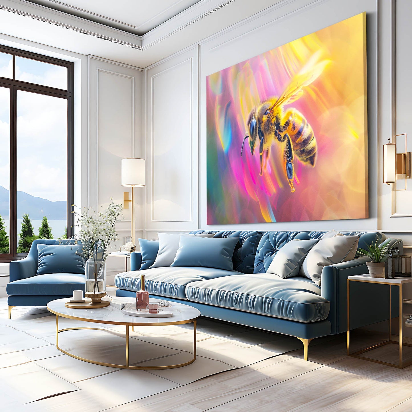 Prismatic Bee Art