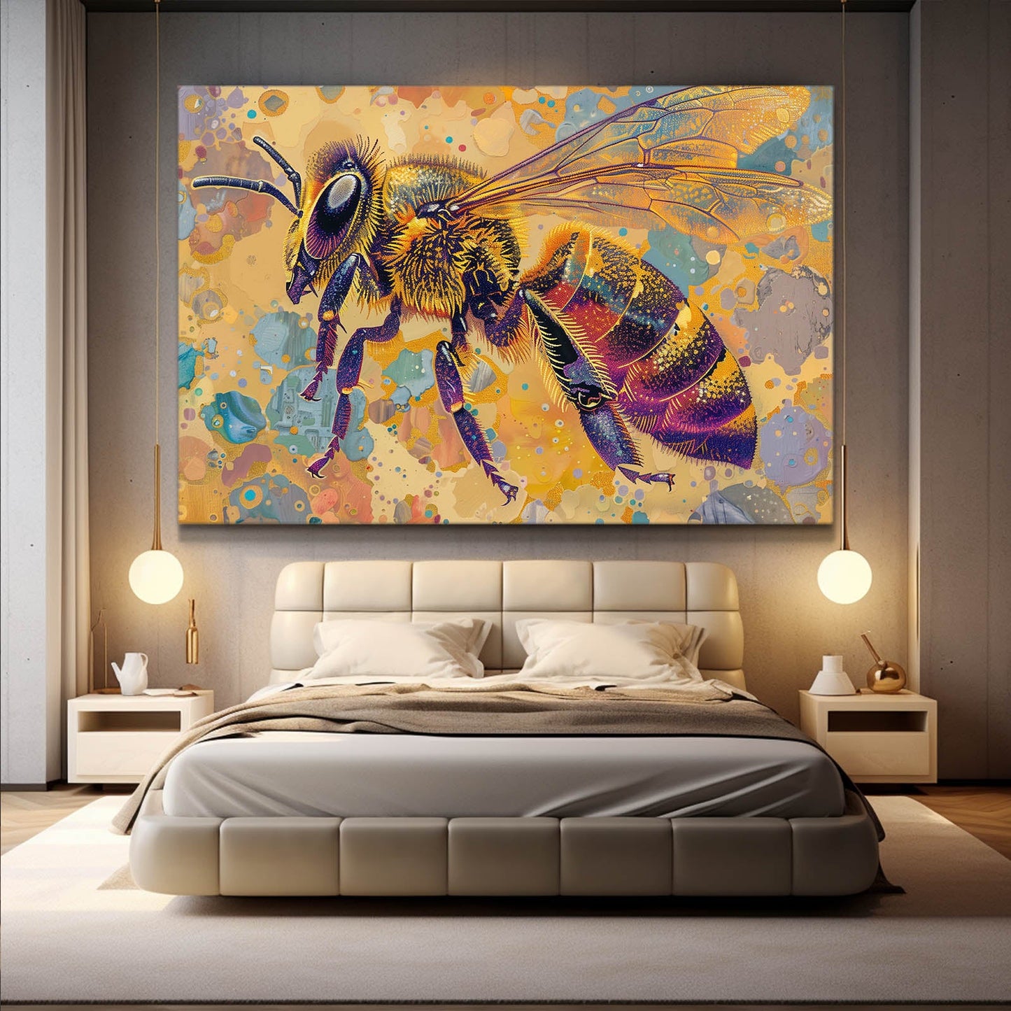 Psychedelic Pop Bee Art