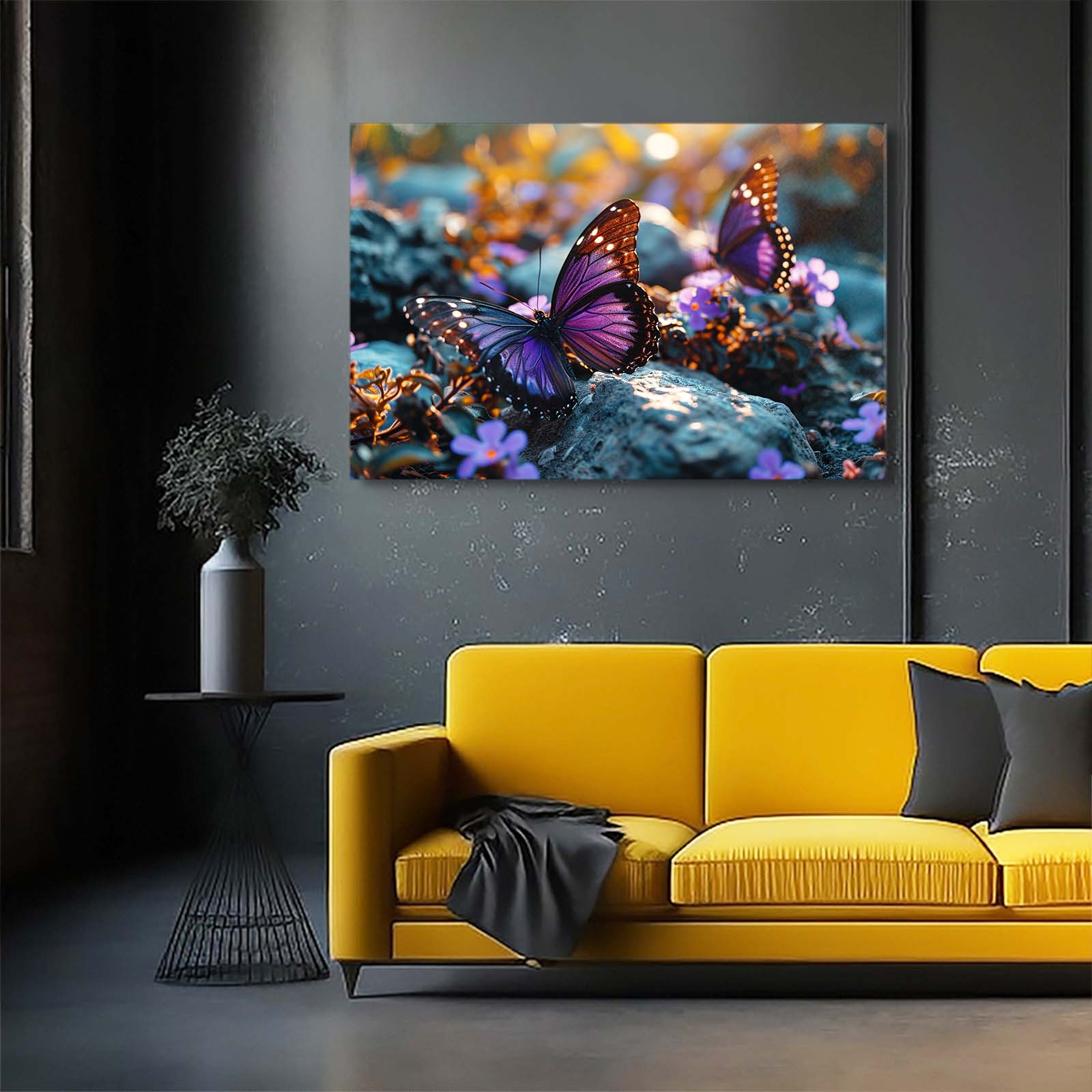 Purple Butterflies Wall Art