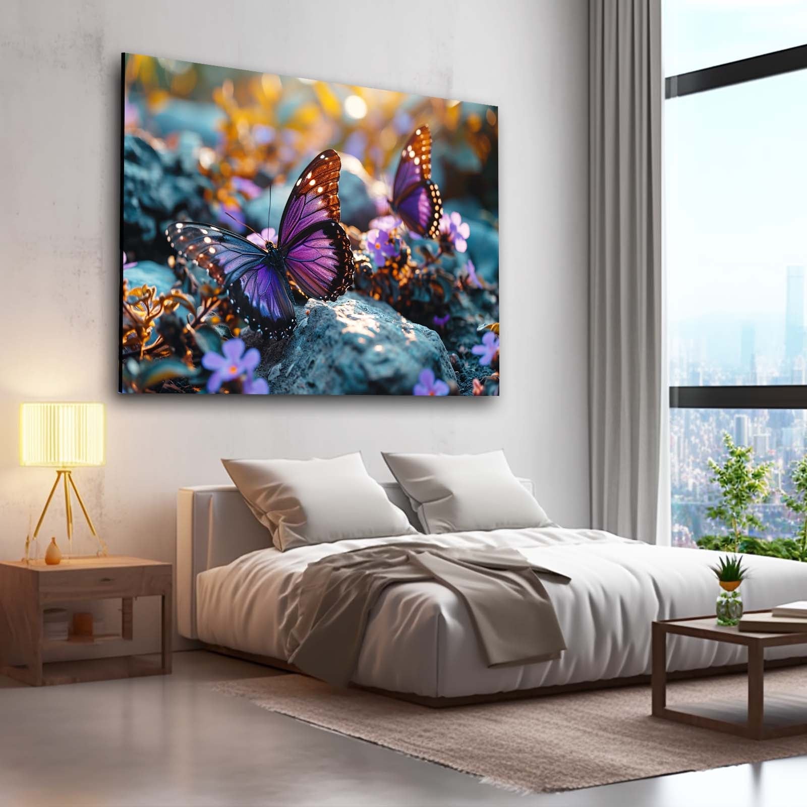 Purple Butterflies Wall Art