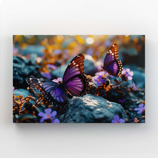 Purple Butterflies Wall Art