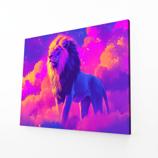 Radiant Sky Lion Canvas