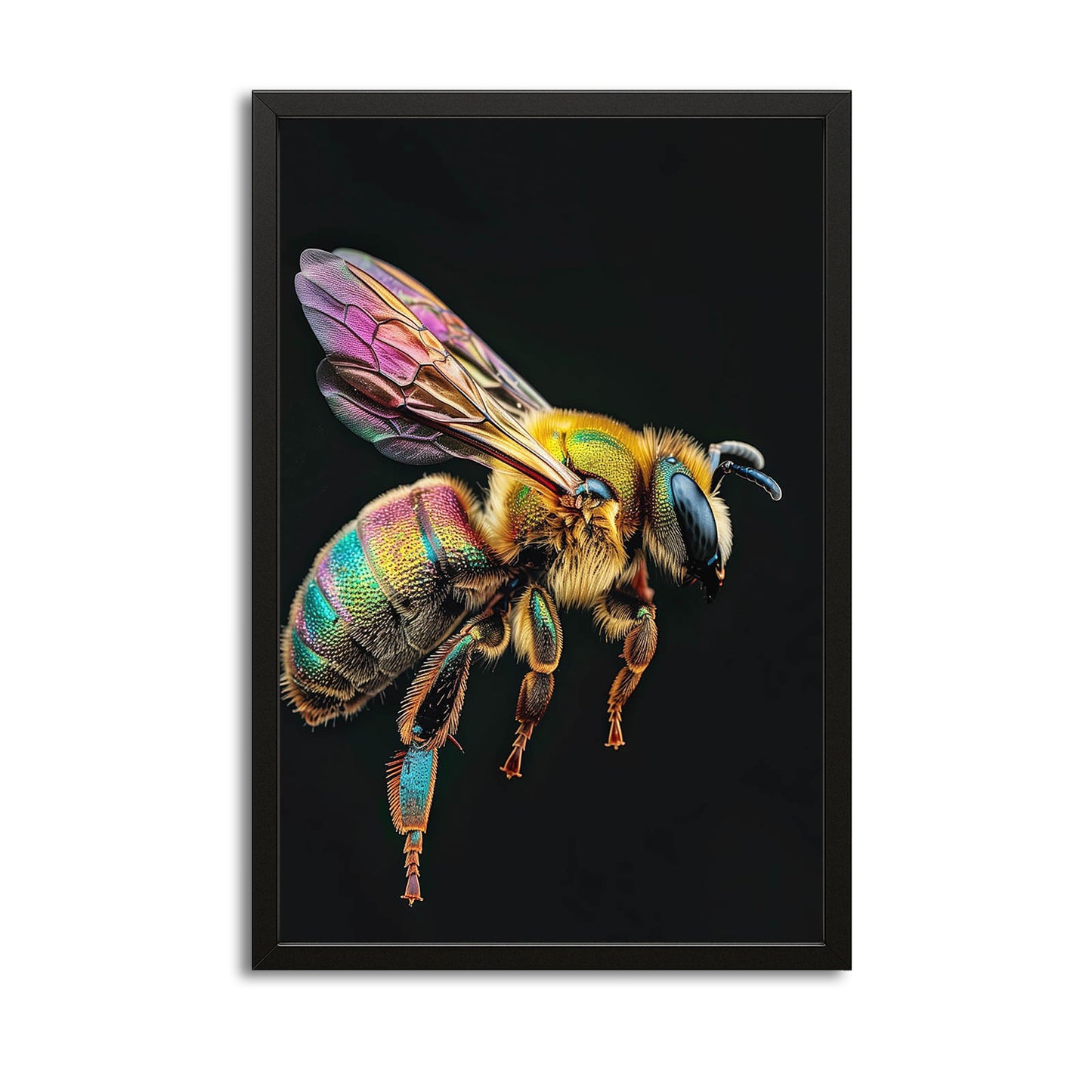 Rainbow Bee Art