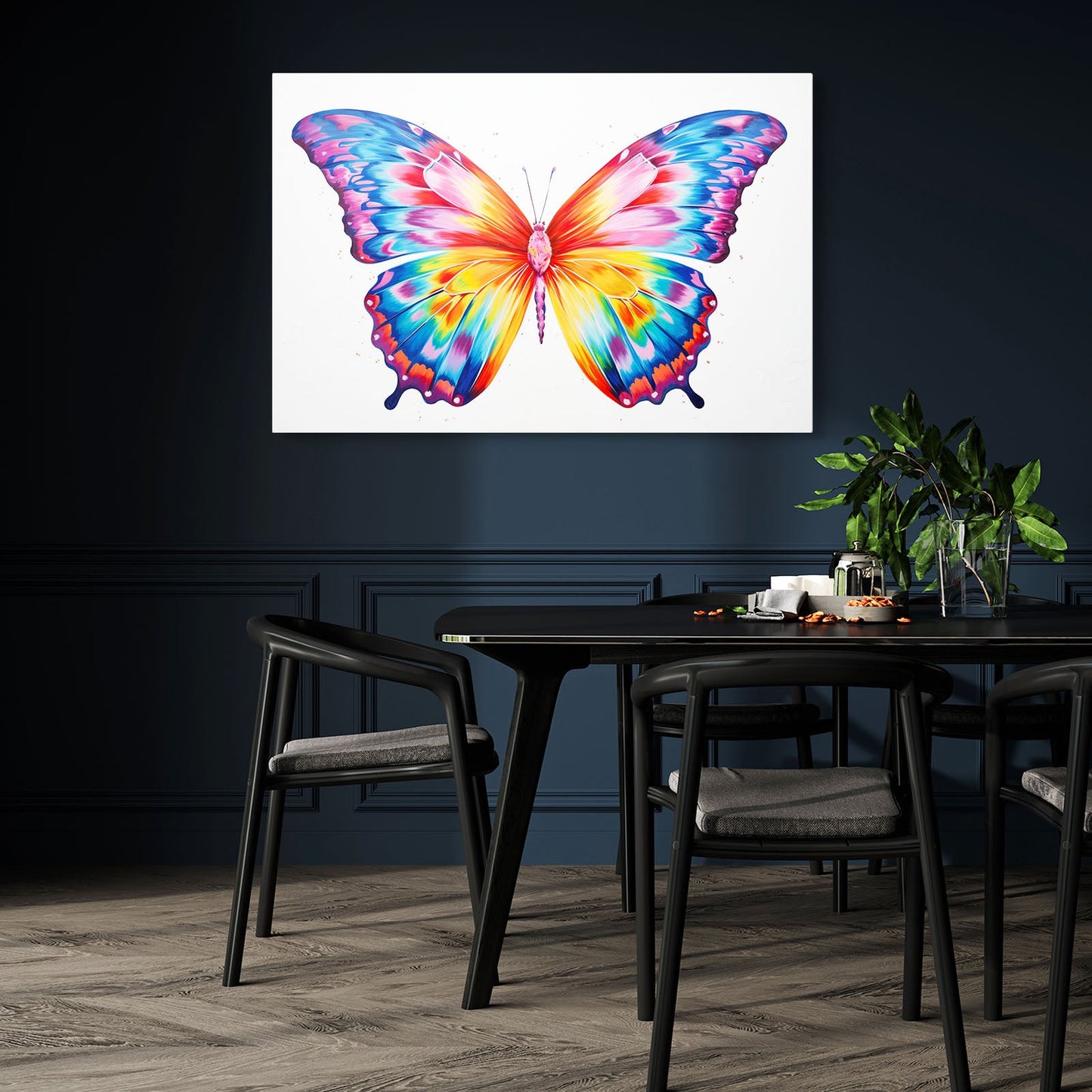 Rainbow Butterfly Wall Art