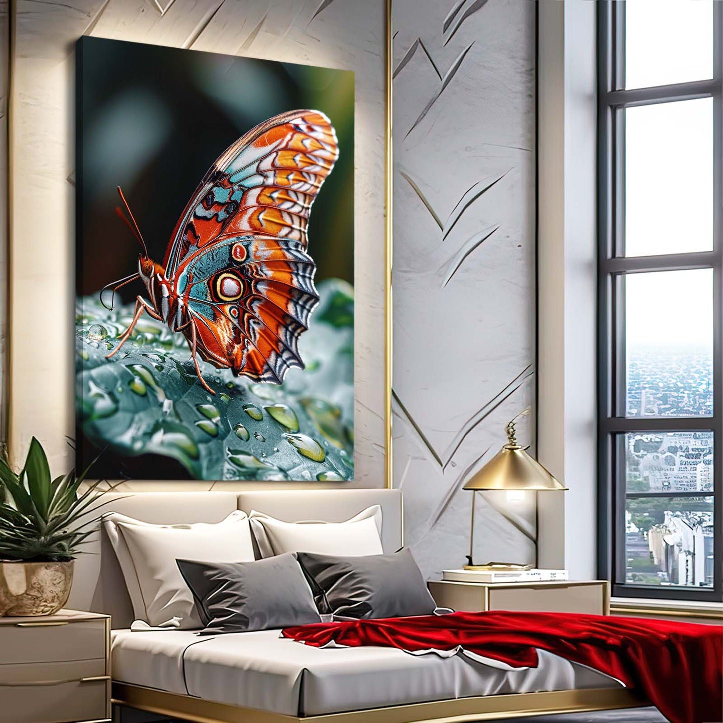 Raindrop Butterfly Wall Art