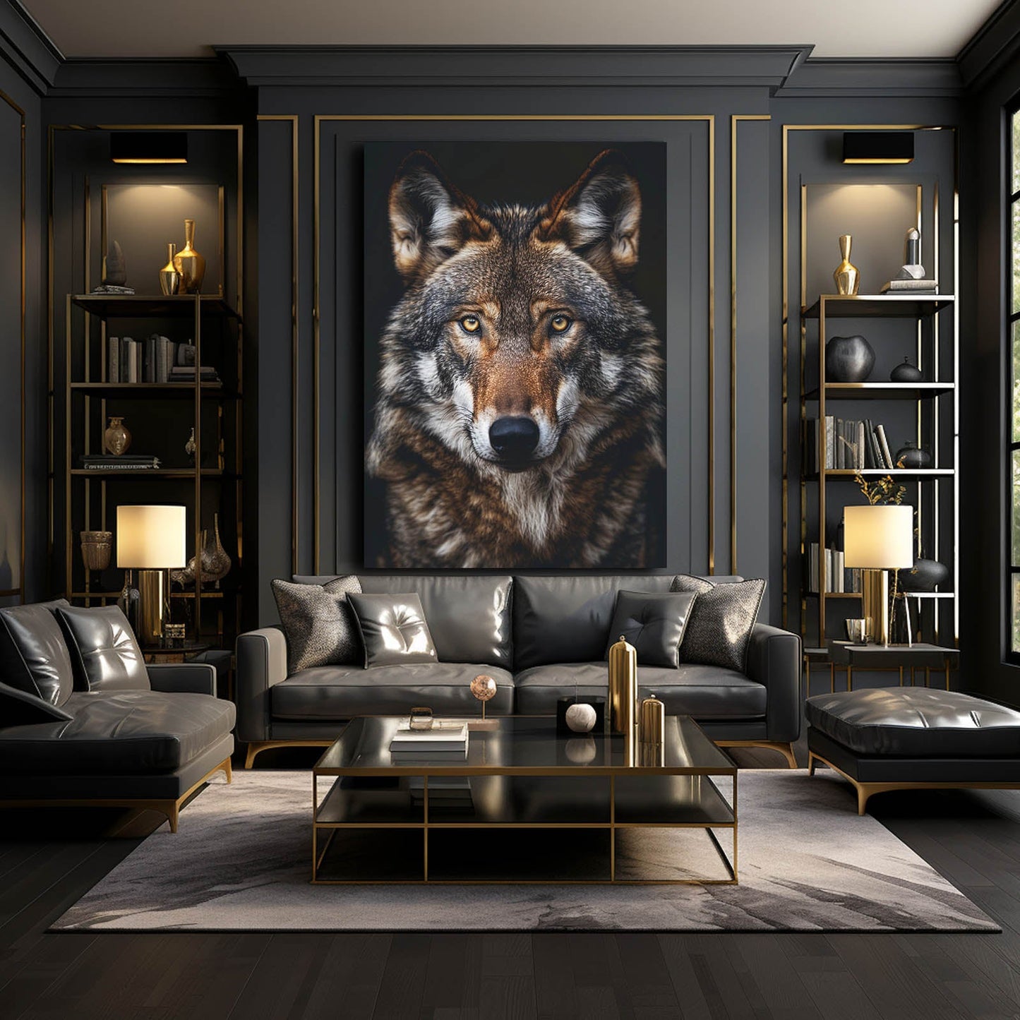 Realistic Wolf Wall Art