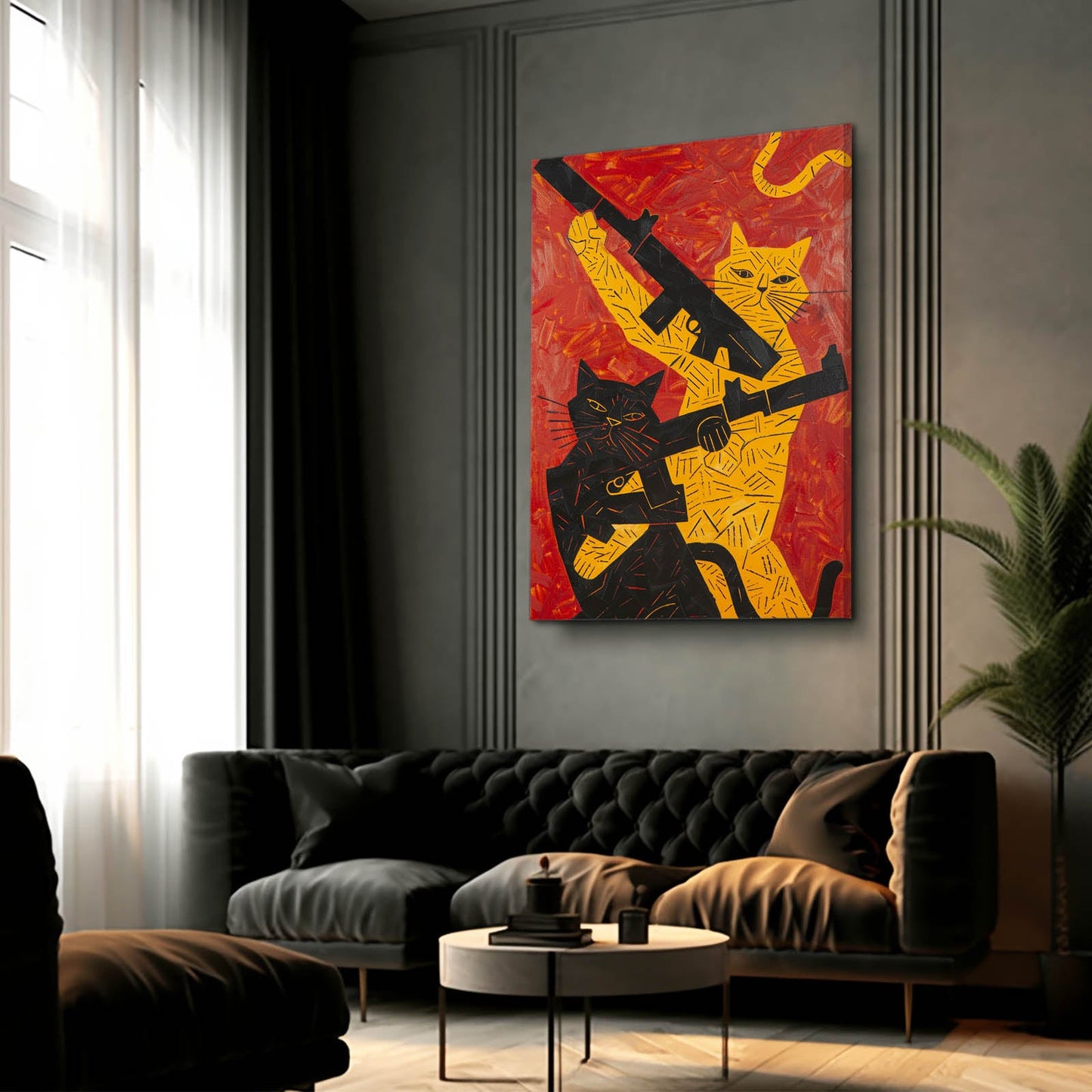 Rebel Felines Cat Art