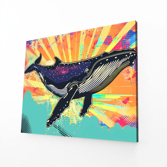 Retro Whale Art