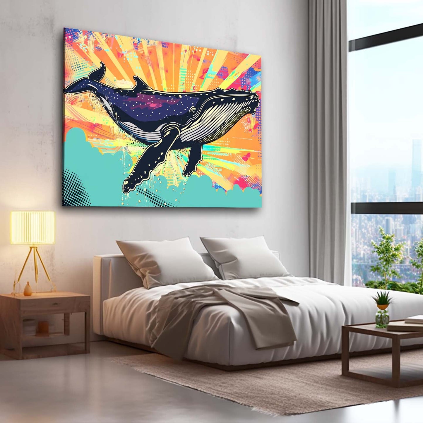Retro Whale Art