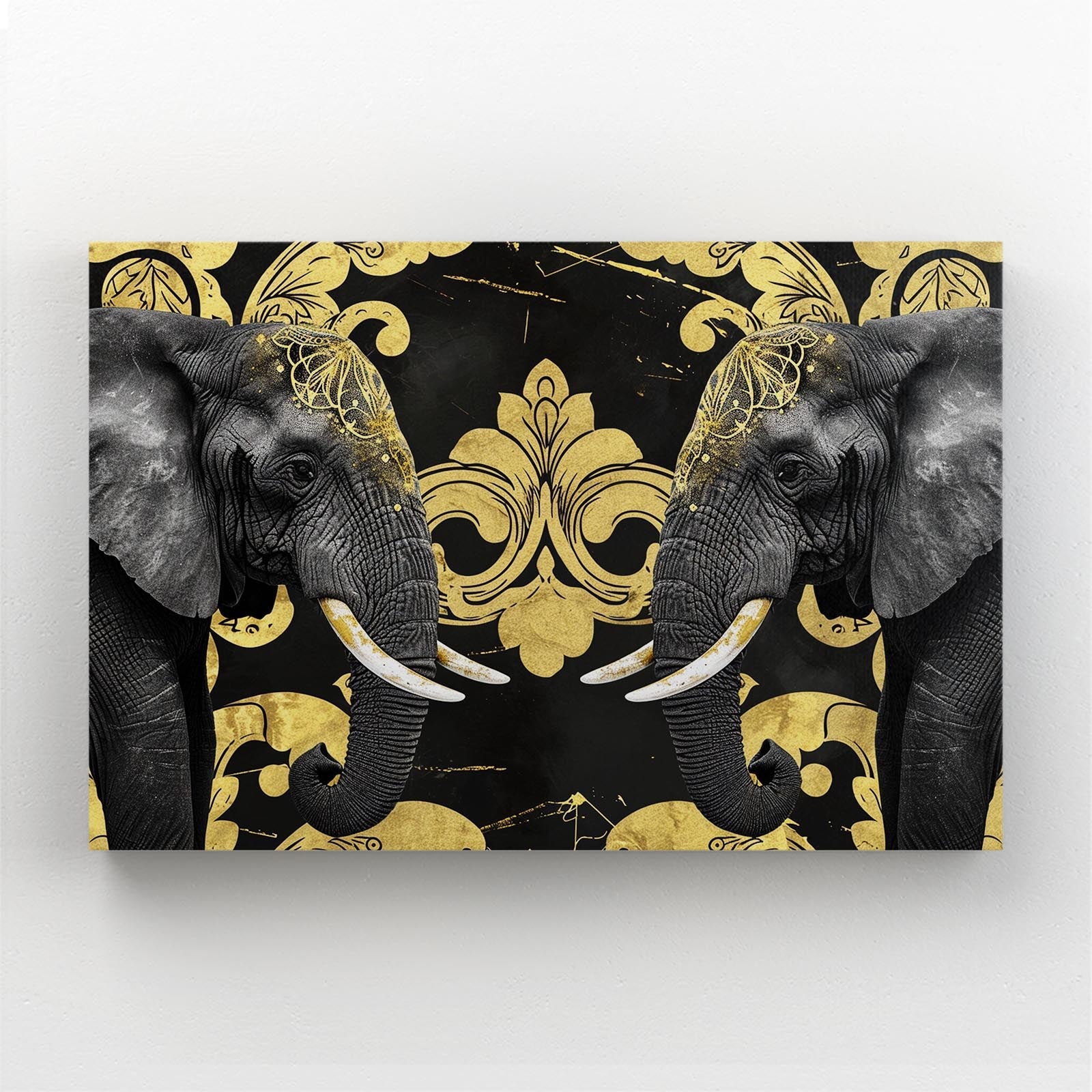 Royal Black Elephant Art