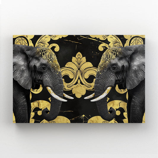 Royal Black Elephant Art