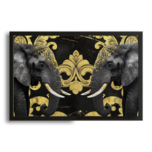 Royal Black Elephant Art