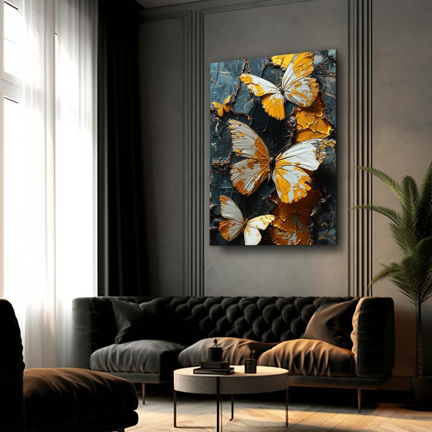Royal Gilded Butterflies Wall Art