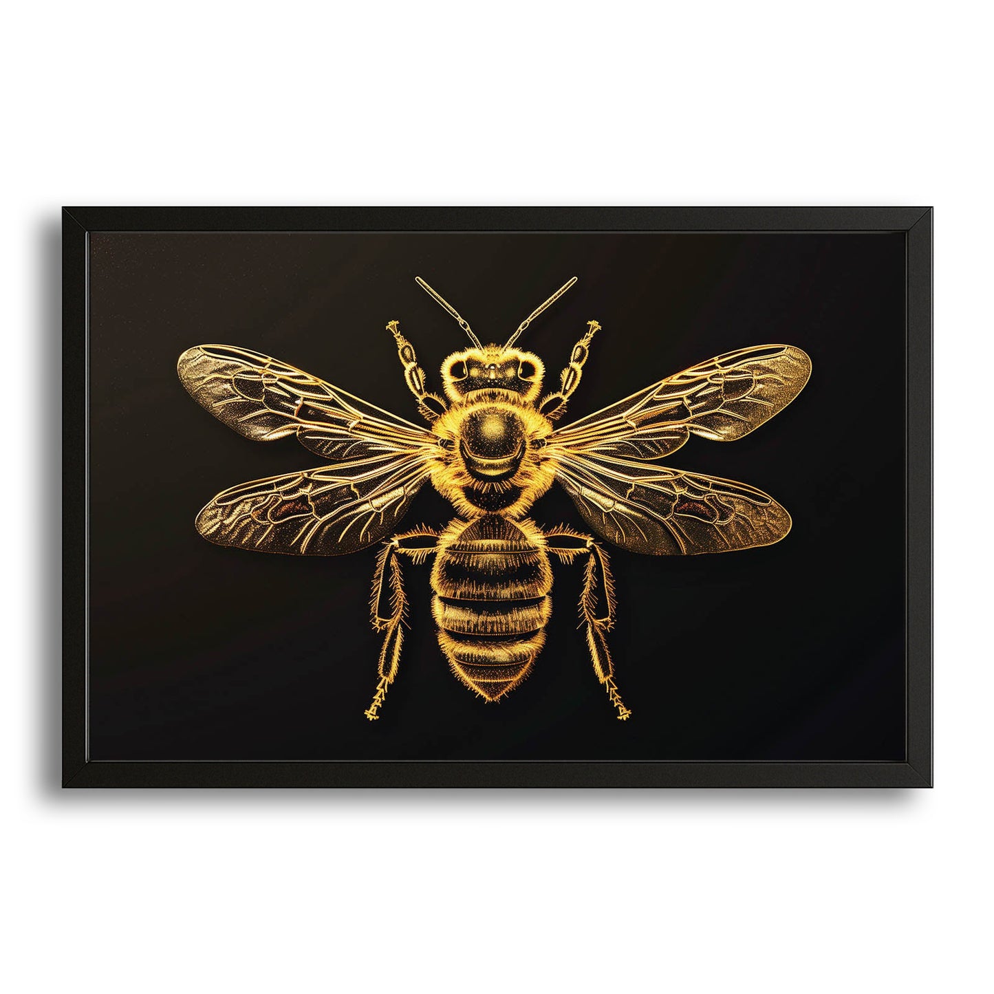 Royal Gold Bee Art