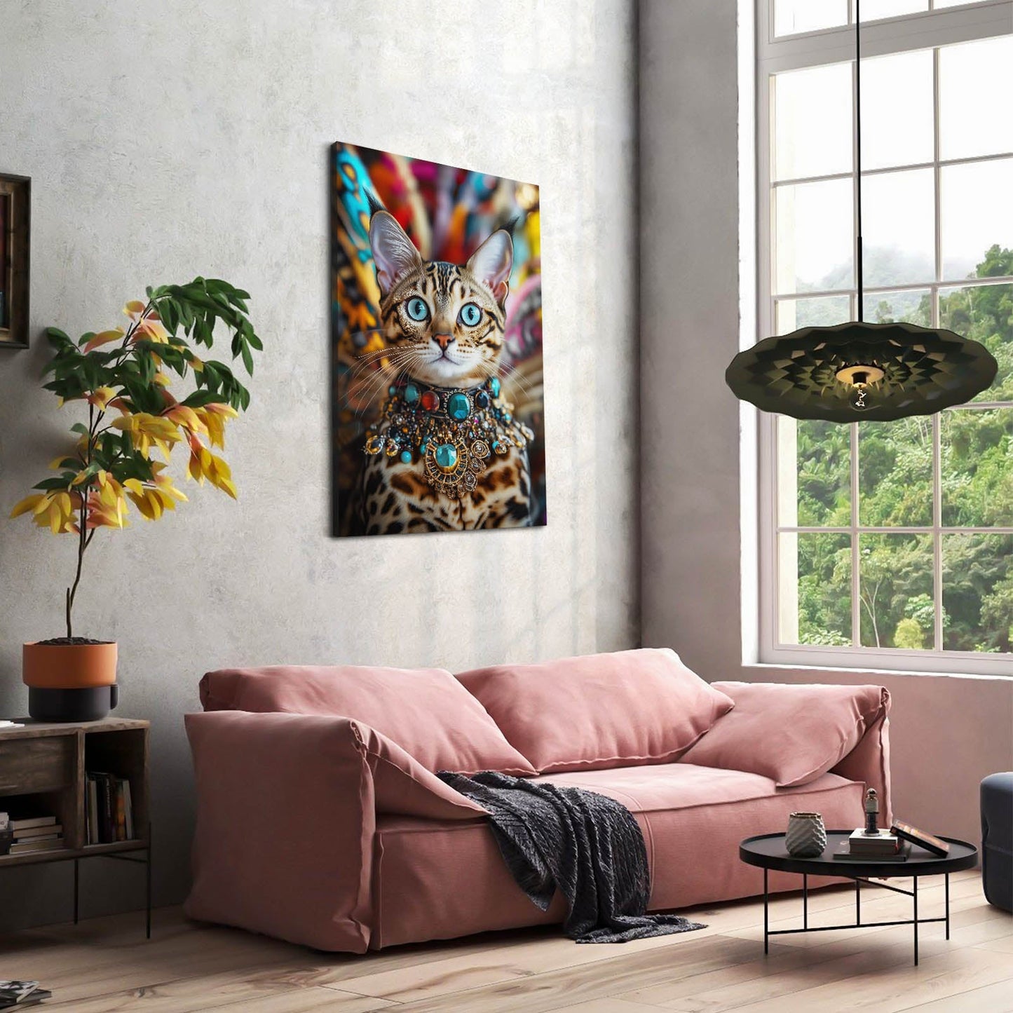 Royal Jewels Cat Art
