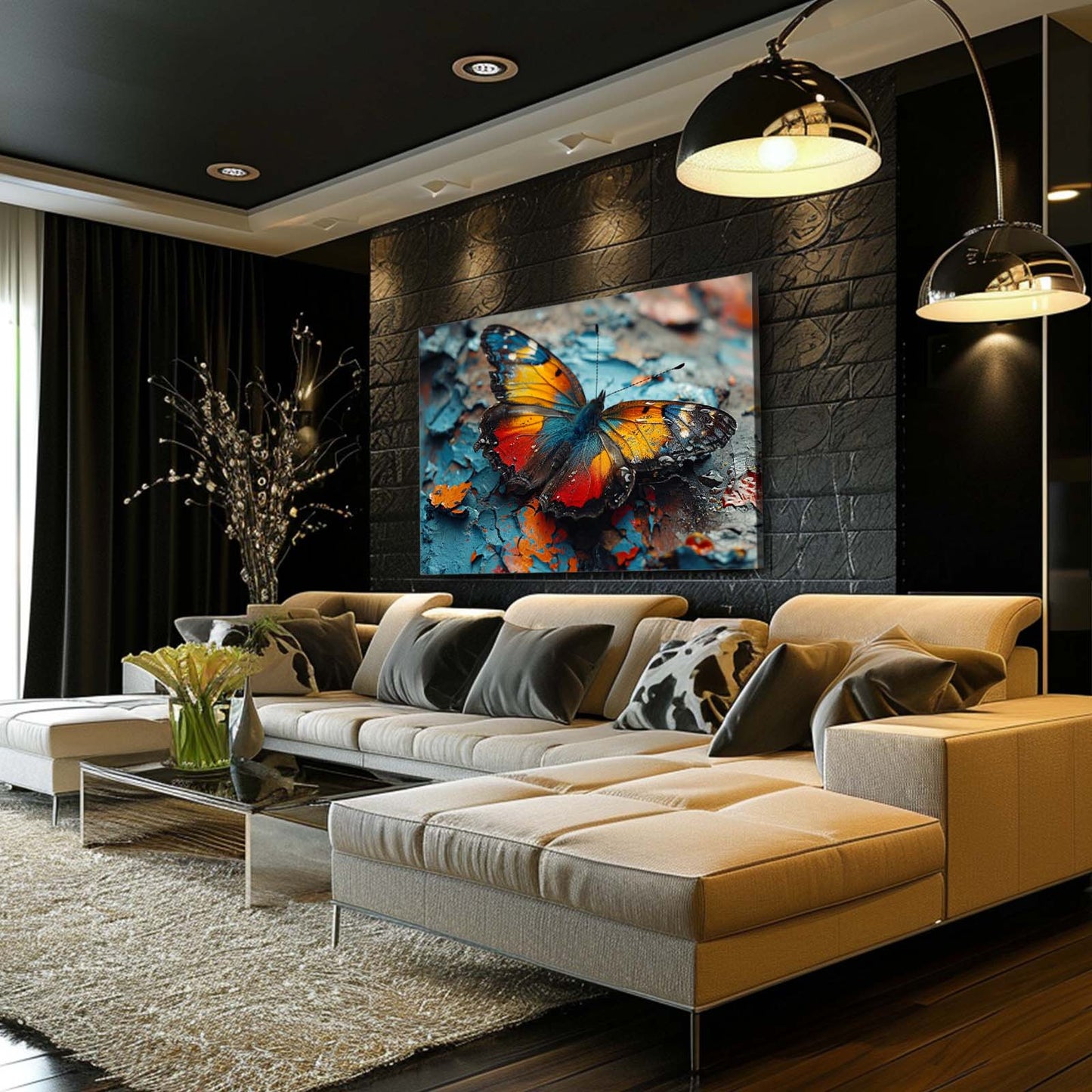 Rusted Beauty Butterfly Wall Art