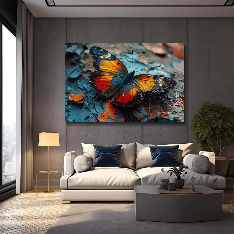 Rusted Beauty Butterfly Wall Art