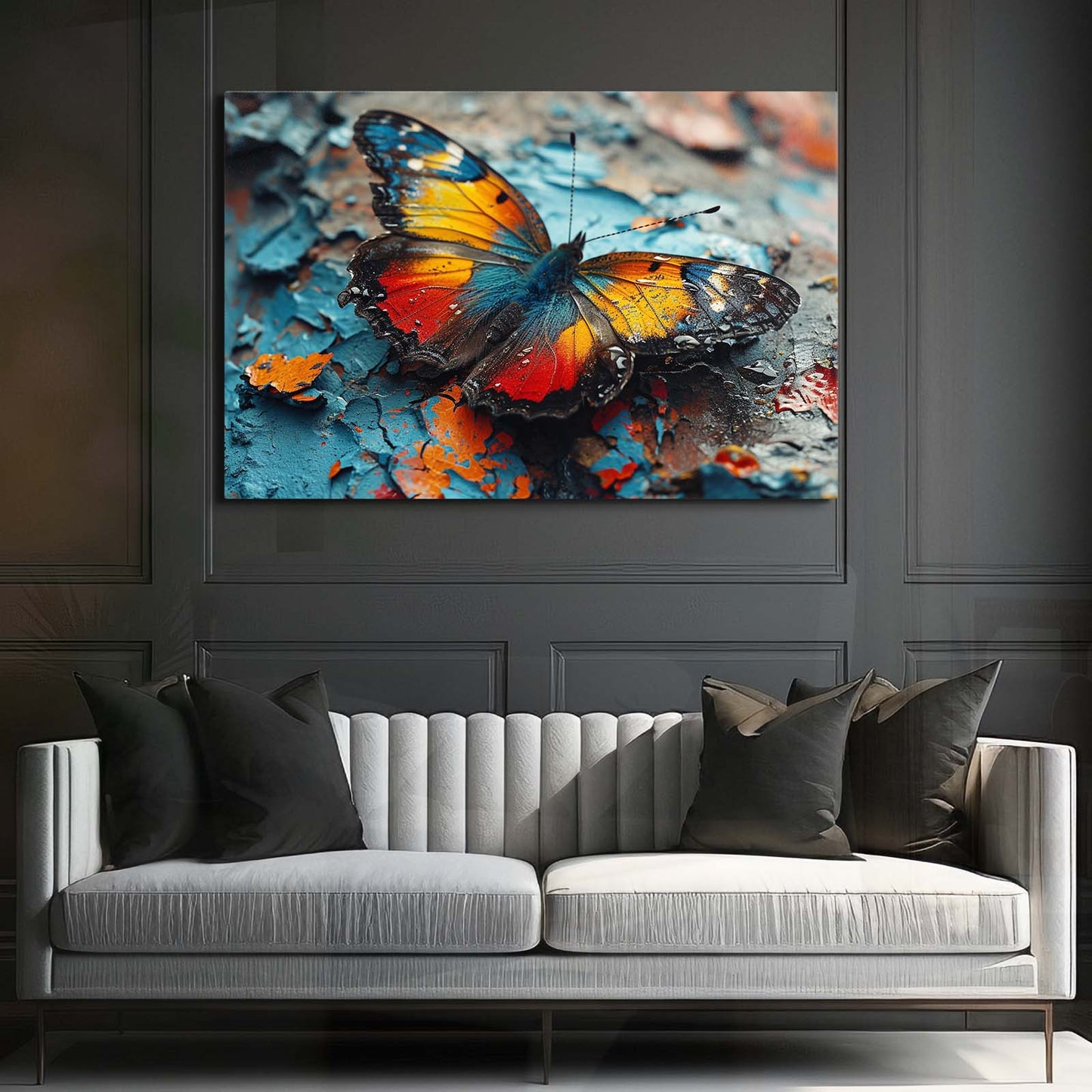 Rusted Beauty Butterfly Wall Art