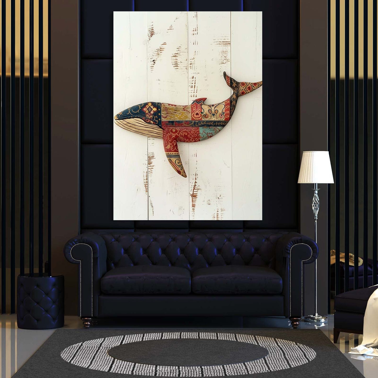 Rustic Whale Wall Art